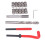 25 piezas kit de reparación de roscas M6x1.0mm acero inoxidable 13