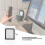 Scanner de codes-barres USB de bureau 0-350mm Blanc/Gris 11