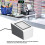 Scanner de codes-barres USB de bureau 0-350mm Blanc/Gris 5