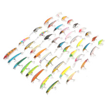 Kit de señuelos de pesca de 43 piezas - cebo de pez diminuto - color como en la foto