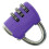 Candado de combinación de 3 dígitos 42x36x12mm morado 6