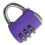 Candado de combinación de 3 dígitos 42x36x12mm morado 7
