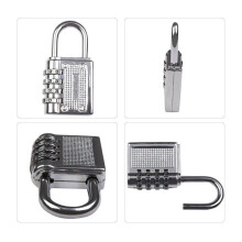 Candado de combinación de 4 dígitos de aleación de zinc 87x38x10mm negro