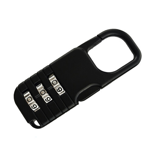 Serratura per bagagli a 3 cifre, argento, 59x21x10mm 2