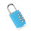 Candado codificado 67x28x14 mm azul cielo 60 g 7
