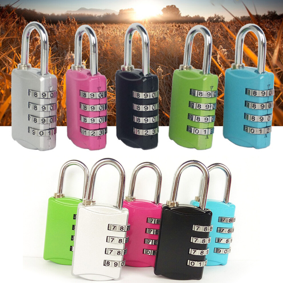 Coded Lock Zinc Alloy Keep Security Combination Padlock For Luggage Cases Filing Cabinetssilver 5041321591896