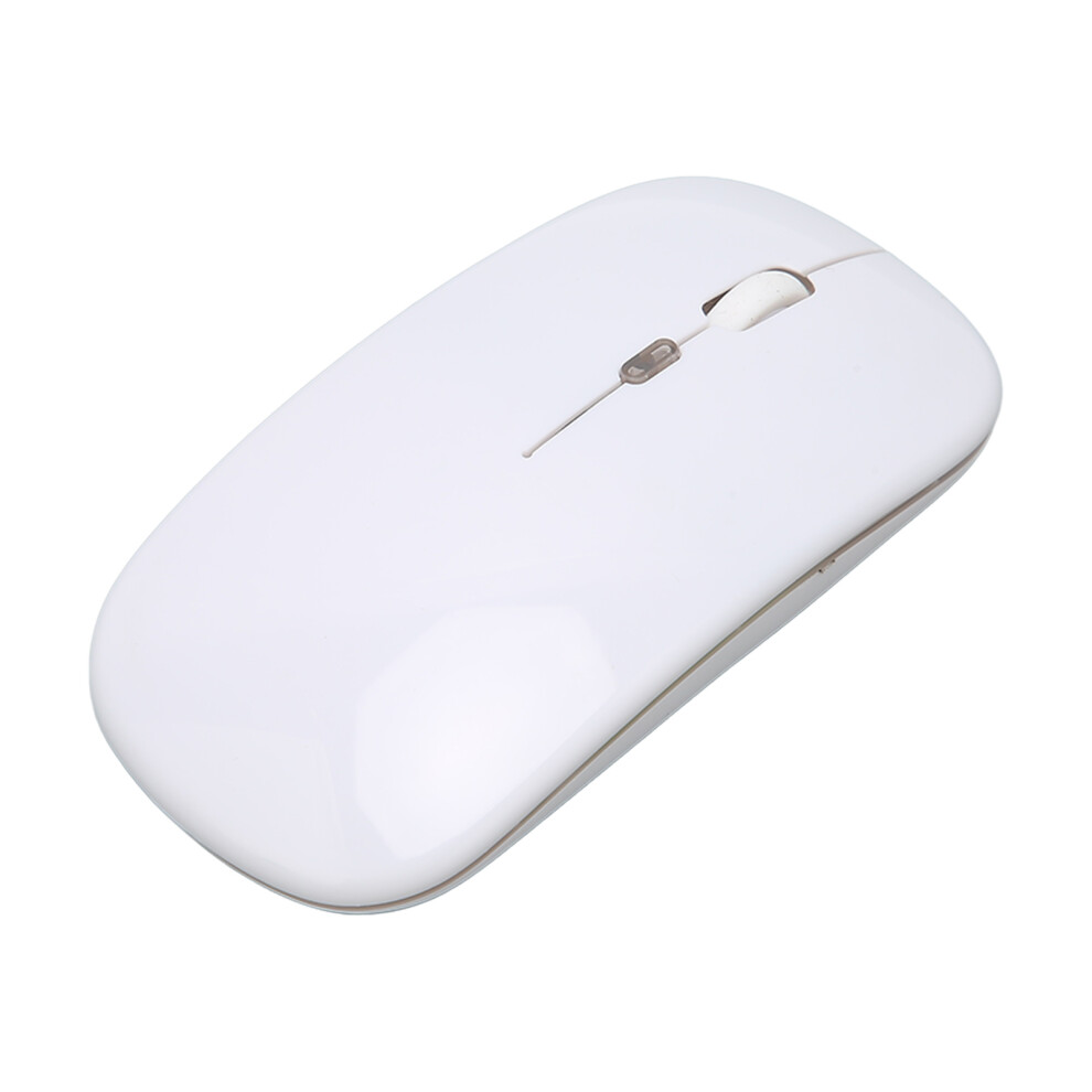 2.4G Wireless Mouse Ultrathin Chargeable Mute 1600Dpi Color Backlight Game Mouse With 2.4G Receiver For Laptop Computerwhite 4671321592565
