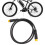 Cable de extensión de 3 pines para bicicleta eléctrica, ABS+Goma 14