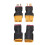 4 piezas de conectores XT60 hembra/macho a T hembra/macho negro RC 3