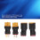 4 piezas de conectores XT60 hembra/macho a T hembra/macho negro RC 12