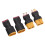 4 piezas de conectores XT60 hembra/macho a T hembra/macho negro RC 16