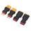 4 piezas de conectores XT60 hembra/macho a T hembra/macho negro RC 1