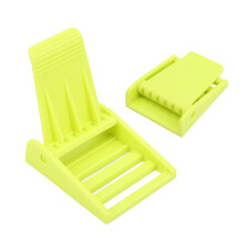 Fibbia in plastica per pesi da immersione con 3 alloggiamenti, per immersioni e snorkeling, resistente, giallo