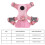 Chaleco multifuncional para mascotas talla M rosa arnés suave 10