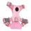 Chaleco multifuncional para mascotas talla M rosa arnés suave 5