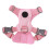 Chaleco multifuncional para mascotas talla M rosa arnés suave 2