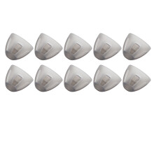 10 pièces d'aides à dôme souple noires 8 mm / 0,31 po