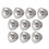 10 pièces d'aides à dôme souple noires 8 mm / 0,31 po 9