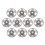 10 pièces d'aides à dôme souple noires 8 mm / 0,31 po 6