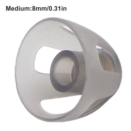 10 pièces d'aides à dôme souple noires 8 mm / 0,31 po 2