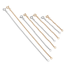 8 piezas de extensor, acero inoxidable dorado y plateado, 5.1-15.2cm