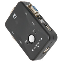 Interruttore KVM USB 2.0 a 2 porte con doppio monitor 1920x1440
