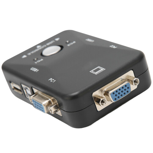 Commutateur KVM USB 2.0 à 2 ports, double écran 1920x1440 2