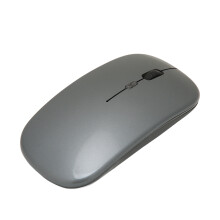 Ratón inalámbrico 2.4G delgado gris oscuro 400mAh 1600DPI