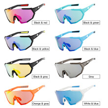 Gafas de ciclismo 2 lentes UV400, 140x63mm, 31g, Negro