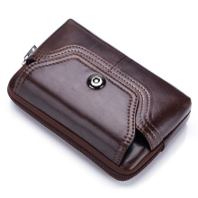 Bolso de cuero para cinturón 18x12x3,5 cm,04/05/07/08/09,Negro