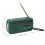 Radio solar multibanda 1200mAh 13,5x7x5 cm verde 8