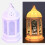 Lanterne LED du Ramadan - veilleuse 3x LR44 13x7 cm 7