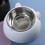 Cuenco blanco de acero inoxidable desmontable con forma de perro 4