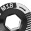 Vite della pedivella M18 in lega di alluminio nera 2.8cm 7