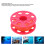 Carrete de buceo de 30 m 7.7x7.7x3.2cm Naranja fluorescente 12