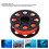 Mulinello subacqueo da 30 m 7,7x7,7x3,2 cm arancione fluorescente 8