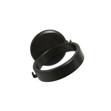 Soporte de pared para secador de pelo negro, 70 g, diámetro interior de 3.1 pulgadas