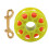 Avvolgitore subacqueo da 30 m 7,7x7,7x3,2 cm arancione fluorescente 2