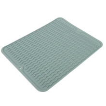Tapete de secado para platos de goma verde 405 x 310mm 359g