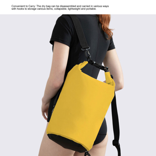 Bolsa cubo impermeable Dry Bag 5L Amarillo PVC Moderno 2