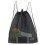 Bolsa de malla de nylon negra con cordón 45x38 cm 9