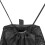 Bolsa de malla de nylon negra con cordón 45x38 cm 8