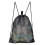 Bolsa de malla de nylon negra con cordón 45x38 cm 6