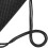 Bolsa de malla de nylon negra con cordón 45x38 cm 7