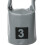 Bolsa seca impermeable tipo cubo de 3 L, gris, para acampar. 8