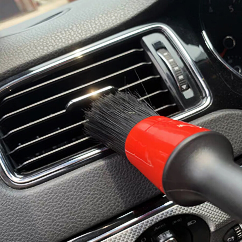 5 Pcs Car Detailing Brush Set Interior Crevice Brush Soft Synthetic Fibre Auto Clean Brushes For Suv Truck Vanred 6941321601146