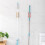 Clip para mopas de pared ABS+PVC, estante impermeable 10