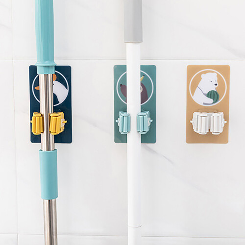 Clip para mopas de pared ABS+PVC, estante impermeable