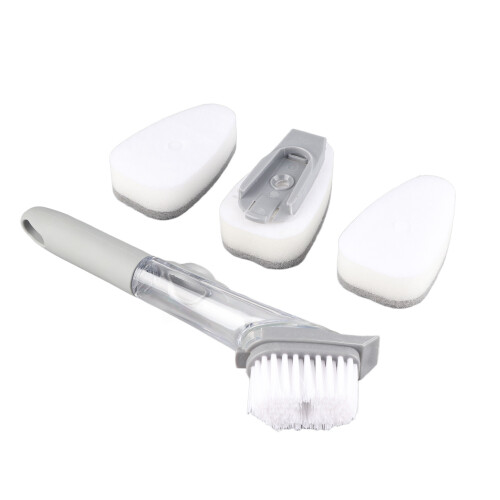 Kit spazzola automatica per pentole 220 g, 1 manico 3 spugne 2