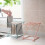 Porte-lavette pliable rose vertical 100g 13
